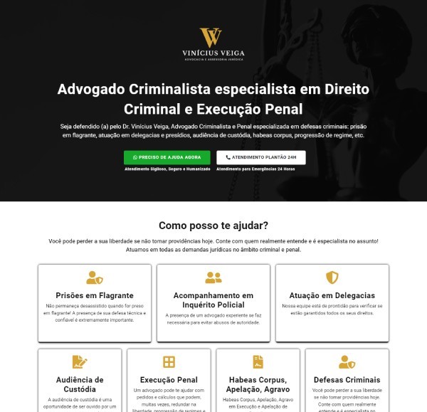 Landing Page Advogado Criminalista e Penal 02